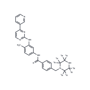 化合物 N-Desmethyl imatinib-d8|T19451|TargetMol