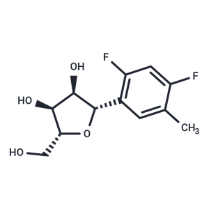 化合物 (1S)-1,4-Anhydro-1-C-(2,4-difluoro-5-methylphenyl)-D-ribitol|TNU0293|TargetMol