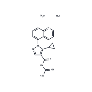 化合物 Zoniporide hydrochloride hydrate|T13413|TargetMol