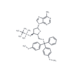 化合物 3’-O-(t-Butyldimethylsilyl)-5’-O-(4,4’-dimethoxytrityl)-2’-deoxyadenosine|TNU1136|TargetMol