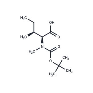 化合物 (2S,3S)-2-((tert-Butoxycarbonyl)(methyl)amino)-3-methylpentanoic acid|T66796|TargetMol