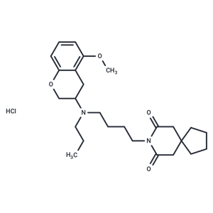 化合物 Alnespirone hydrochloride,Alnespirone hydrochloride