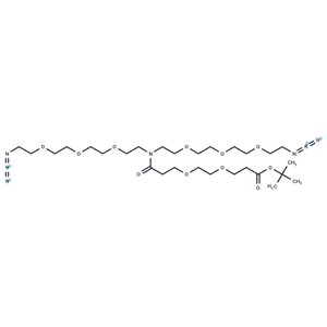 化合物 N-(Boc-PEG2)-N-bis(PEG3-azide)|T18400|TargetMol