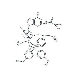 化合物 DMTr-LNA-G(iBu)-3’-CED-phosphoramidite|TNU1314|TargetMol