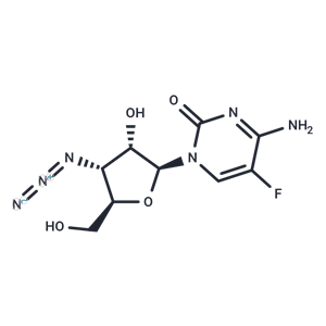 化合物 3’-Azido-3’-deoxy-5-fluoro-beta-L-cytidine|TNU0350|TargetMol