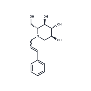 化合物 N-(3-Phenyl-2-propenyl)-1-deoxynojirimycin|T68789|TargetMol