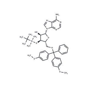 化合物 5’-O-(4,4’-Dimethoxytrityl)-3’-O-t-butyldimethylsilyl adenosine|TNU0601|TargetMol