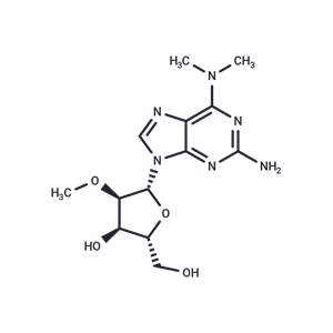 化合物 2-Amino-N6,N6-dimethyl-2’-O-methyladenosine|TNU0207|TargetMol