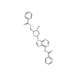 化合物 9-(5’-O-Benzoyl-N4-benzoyl-2-deoxy-beta-D-threo-pentofuranosyl)adenine|TNU1300|TargetMol