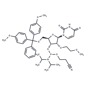 化合物 5’-O-DMTr-2’-O-(2-methoxyethyl)-uridine-3’-CED-phosphoramidite|TNU1169|TargetMol