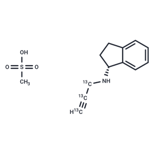 Rasagiline-13C3 (mesylate)|T36903|TargetMol