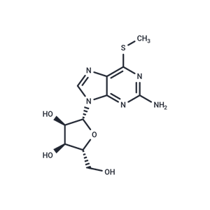 化合物 2-Amino-6-methythio-9-(beta-D-ribofuranosyl)-9H-purine|TNU0491|TargetMol