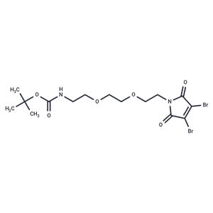 化合物 3,4-Dibromo-Mal-PEG2-N-Boc|T14025|TargetMol