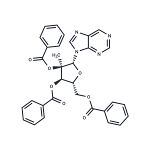 化合物 9-(2-C-methyl-2,3,5-tri-O-benzoyl -β-D-ribofuranosyl) purine,9-(2-C-methyl-2,3,5-tri-O-benzoyl -β-D-ribofuranosyl) purine