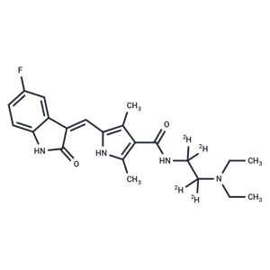 化合物 Sunitinib-d4|TMIH-0546|TargetMol