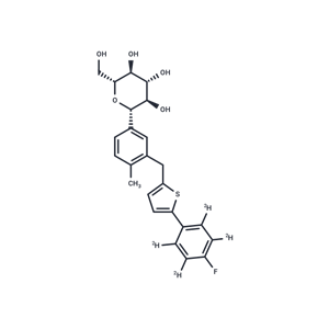 化合物 Canagliflozin-d4,Canagliflozin-d4