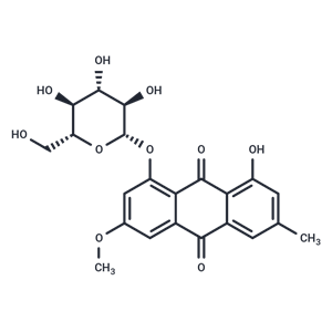 大黄素甲醚-8-O-Β-D-葡萄糖苷,Physcion 8-O-β-D-glucopyranoside