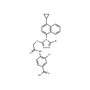 化合物 RDEA-806 free acid|T28508|TargetMol