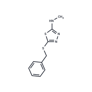 5-(芐基硫代)-N-甲基-1,3,4-噻二唑-2-胺|T5828|TargetMol