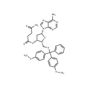 化合物 5’-O-(4,4’-Dimethoxytrityl)-3’-O-levulinyl-2’-deoxyadenosine|TNU1125|TargetMol