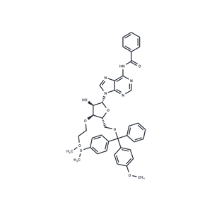 化合物 N6-Benzoyl-5’-O-(4,4’-dimethoxytrityl)-3’-O-(2-methoxyethyl)adenosine|TNU1260|TargetMol