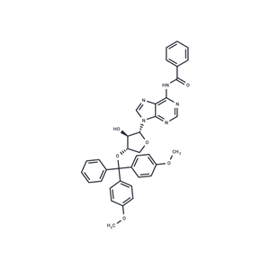 化合物 1-[3’-O-[(4,4’-dimethoxytriphenyl)methyl]-a-L-threofuranosyl]-N6-benzoyladenine|TNU1629|TargetMol