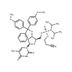 化合物 3’-O-DMTr-thymidine ? 5’-CE phosphoramidite|TNU1606|TargetMol