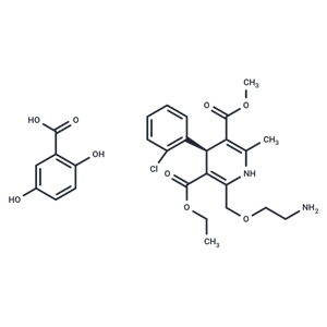 化合物 Levamlodipine gentisate|T25691|TargetMol