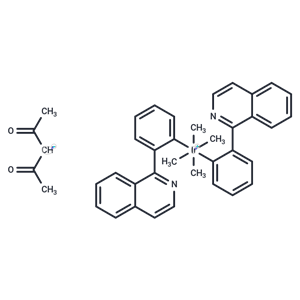 化合物 Bis[2-(1-isoquinolinyl-N)phenyl-C](2,4-pentanedionato-O2,O4)iridium(III)|T67275|TargetMol