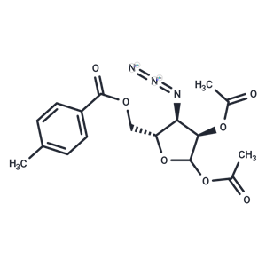 化合物 1,2-Di-O-acetyl-3-azido-3-deoxy-5-O-(4-methyl)benzoyl-D-ribofuranose|TNU0922|TargetMol