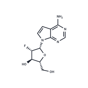 化合物 4-Amino-7-(2-deoxy-2-fluoro-beta-D-arabinofuranosyl)-7H-pyrrolo[2.3-d]pyrimidine,2’-Deoxy-2’-fluoro-arabino-tubercidine