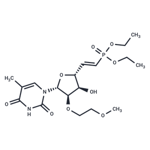 化合物 1-[(5E)-5,6-Dideoxy-6-(diethoxyphosphinyl)-2-O-(2-methoxy ethyl)-β-D-ribo-hex-5-enofuranosyl]-5-methyluracil|TNU1287|TargetMol