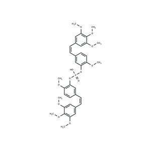 化合物 Bis(2-methoxy-5-((Z)-3,4,5-trimethoxystyryl)phenyl) hydrogen phosphate|T67906|TargetMol