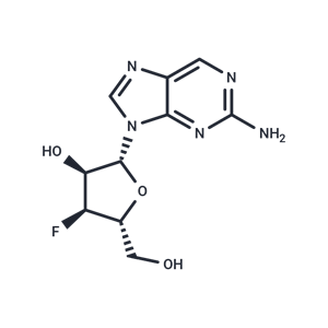 化合物 2-Amino-9-(3-deoxy-3-fluoro-beta-D-ribofuranosyl)purine|TNU0770|TargetMol