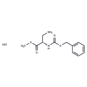 化合物 Methyl 2-(S)-[N-Carbobenzyloxy]amino-3-aminopropionate, Hydrochloride|T66664|TargetMol