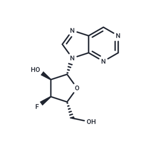 化合物 9-(3-Deoxy-3-fluoro-beta-D-ribofuranosyl)purine|TNU0058|TargetMol