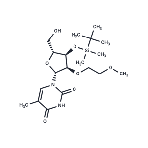 化合物 3’-O-(t-Butyldimethylsilyl)-2’-O-(2-methoxyethyl)-5-methyluridine|TNU1284|TargetMol