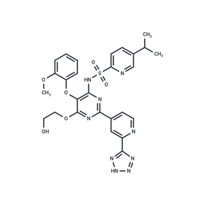 化合物 Tezosentan,Tezosentan