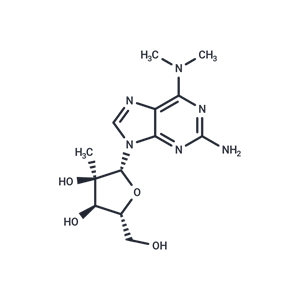 化合物 2’-b-C-Methyl-2-amino-N6,N6-dimethyladenosine|TNU0116|TargetMol