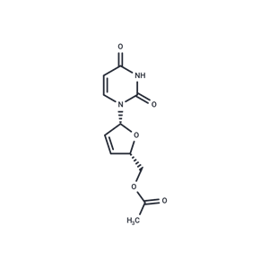 化合物 5’-O-Acetyl-2’,3’-dideoxy-2’,3’-didehydro-uridine|TNU0993|TargetMol