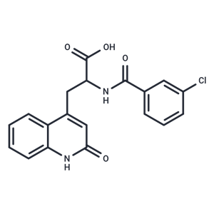 化合物 2-(3-Chlorobenzamido)-3-(2-oxo-1,2-dihydroquinolin-4-yl)propanoic acid|T64461|TargetMol