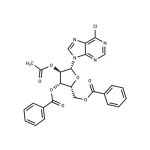 化合物 6-chloro-purine-9-b-D-(2-O-acetyl-3,5-di-O-benzoyl)xylo-furanoside|TNU1002|TargetMol