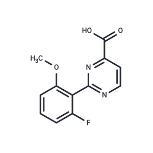 化合物 2-(2-fluoro-6-methoxyphenyl)pyrimidine-4-carboxylic acid|T67877|TargetMol