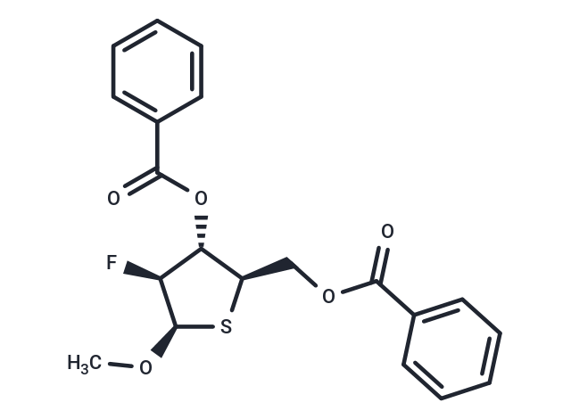 化合物 Methyl ? 2-deoxy-3,5-di-O-benzoyl-2-fluoro-4-thio-beta-D-arabinopentofuranoside,Methyl ? 2-deoxy-3,5-di-O-benzoyl-2-fluoro-4-thio-beta-D-arabinopentofuranoside