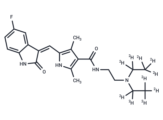 化合物 Sunitinib-d10,Sunitinib-d10