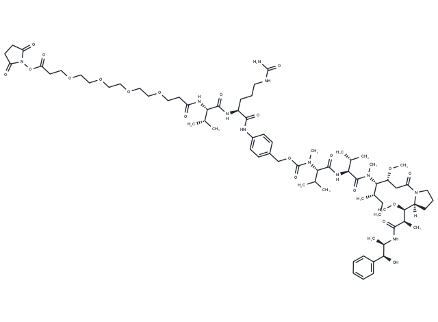 化合物 OSu-PEG4-VC-PAB-MMAE,OSu-PEG4-VC-PAB-MMAE