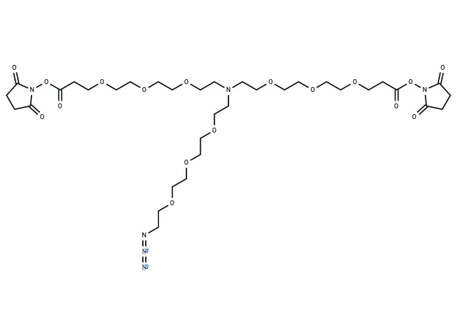 化合物 N-(Azido-PEG3)-N-bis(PEG3-NHS ester),N-(Azido-PEG3)-N-bis(PEG3-NHS ester)