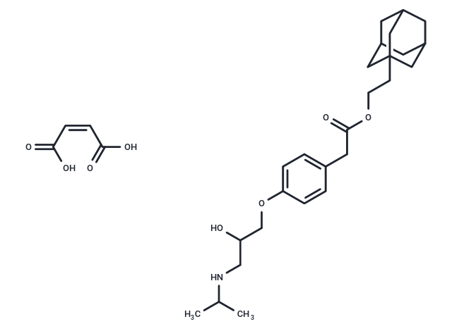 化合物 Adaprolol maleate,Adaprolol maleate