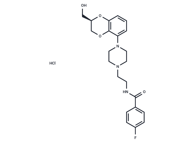 化合物 Flesinoxan HCl,Flesinoxan HCl