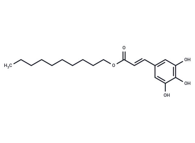 化合物 3,4,5-Trihydroxycinnamic acid decyl ester,3,4,5-Trihydroxycinnamic acid decyl ester